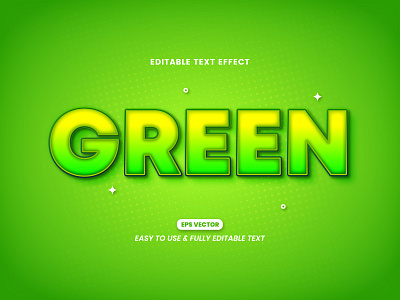 Green editable text style effect bold border calligraphy classic creative editable effect element green letter lettering modern outline script smooth style symbol text effect typography word