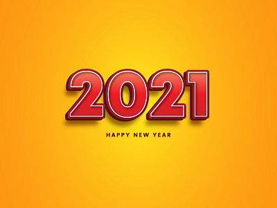 2021 happy new year greetings 2021 celebrate celebration concept creative december element festival greeting happy holiday lettering luxury modern new year background style stylish typography year yellow