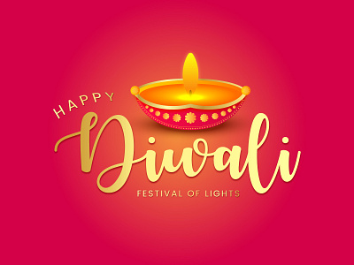Happy Diwali festival of light greeting background