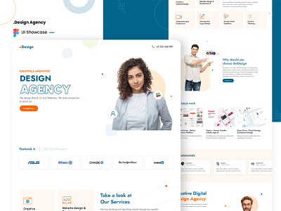 Design Agency Website Challenge on Uplabs. design agency website figma graphic design minimalist ui web design website template