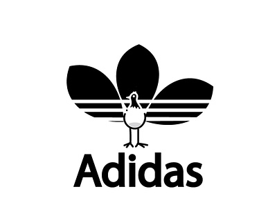 Adidas adidas bids bird brand clothing design downsign feather humour logo logodesign sports
