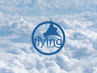 Flying Bird bird brand identity branding design downsign fly logo logo design sam omo sky