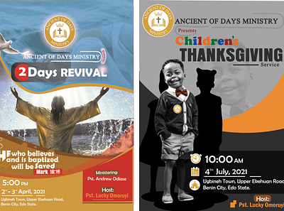 Poster designs adm ancient of days ministry banner design church flyers church posters design downsign event flyer flyer design poster design sam omo
