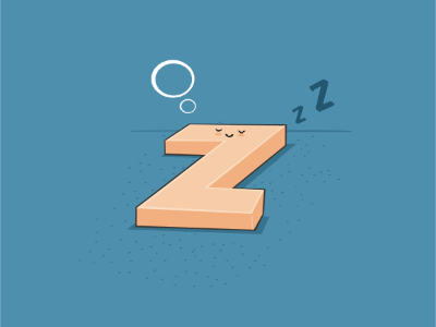 Lay 'Z' art doodle downsign funny illustration lazy pun sam omo vector