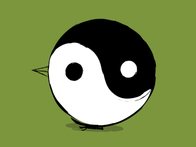Dao animated gif bird dao design downsign illustration logo moon sam omo sign symbol tao twitter