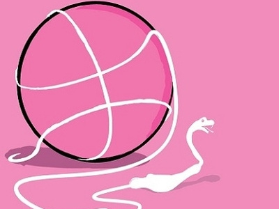 The Line #2 downsign sam omo design illustration art dribbble line basketball snake