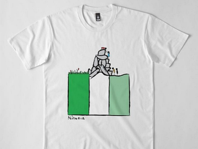 Greener Pasture (T-Shirt) art downsign flag nigeria product tshirt