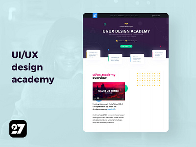 UI/UX Design Academy UI by Vasile B. Tiplea on Dribbble