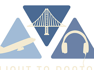 Flight to Boston: Primary Logo branding creative direction layout design typography visual design