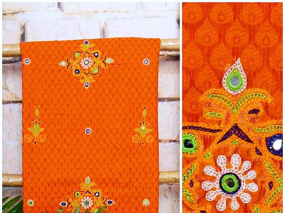 Handicraft Unstitched Kurtis SSEthnics fashion handicraft unstitched kurti suits