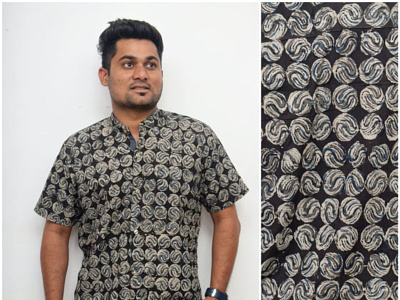 Luxury Block Print Shirts - SSEthnics ajrakh shirts block print shirts full sleeve half sleeve kalamkari shirts shirts collection