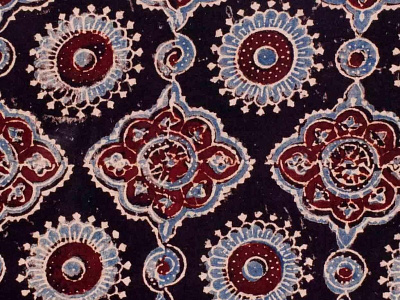 Ajrakh Block Print Fabric Online    SSEthnics