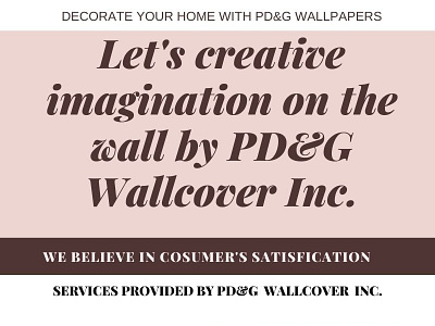 Let s creative imagination on the wall by PD G Wallcover Inc