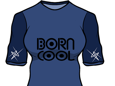 "Born Cool" T-shirt womensclothing ladieswear