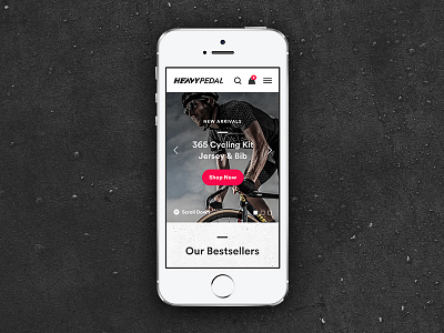 Cycling Apparel eCommerce Mobile WIP