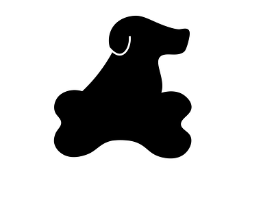 Dog piece 2d animal black blackandwhite creativity cute design dog dog illustration dog logo flat graphicdesign illustration inspiration logo minimal photoshop vector