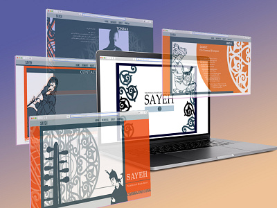 SAYEH Band - Web Design illustration illustrator iraninan traditional music ui web design