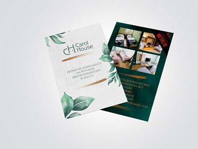 LEAFLET - CH brand brand identity branding design inspiration leaflet logo