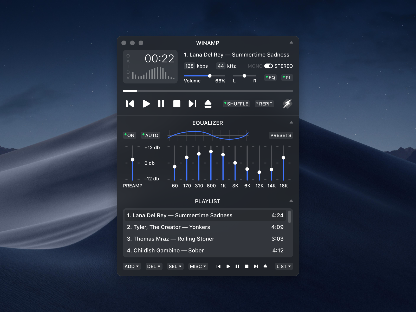 winamp for macosx