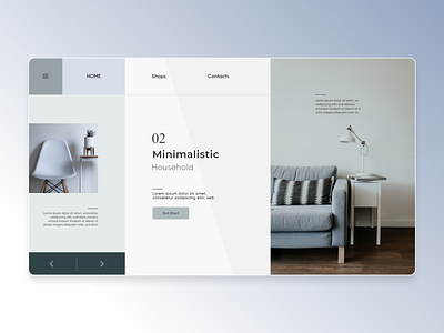 Use Minimal Things in UI ... adobe clean course flat design furniture household minimal negative space page tools ui web design