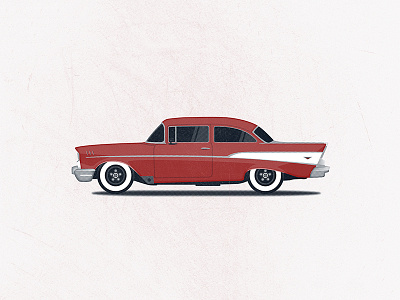 57' Chevy 57 chevy automobile car cherry red oldies