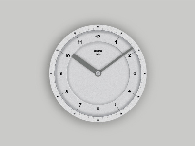 Braun Clock clock hands wall