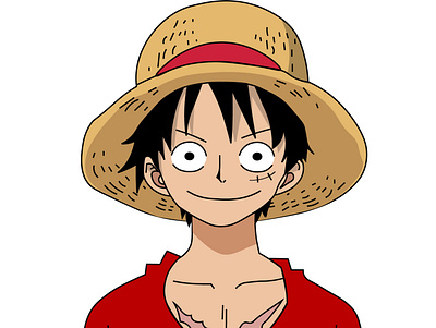 One Piece Monkey D Luffy anime characters design illustration