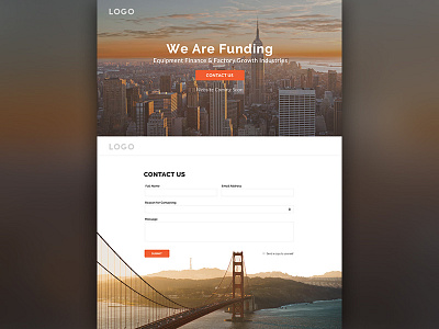 Landing Page with Contact Form city contact form landing page web design