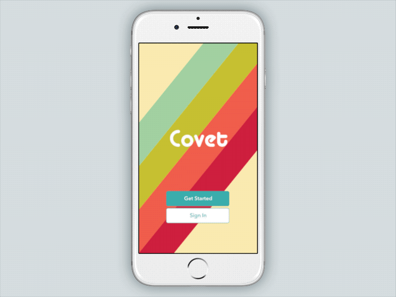 Covet App Splash Screen