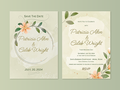 Wedding invitation. design design invitation graphic design invitation vector watercolor watercolor brushes wedding