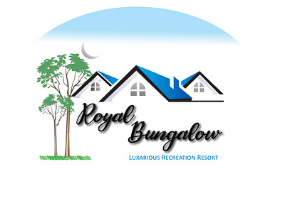 Professional Logo Resort and Hotel business design flat illustration illustrator logo minimal