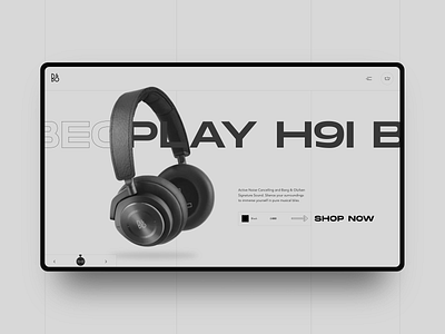 B&O Exploration - Part 1 clean exploration headphones layout minimal ui website