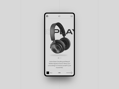 B&O Exploration - Part 2 design headphones minimal mobile responsive typography ui