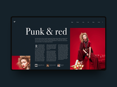 Editorial fun clean editorial fashion layout typogaphy ui web website