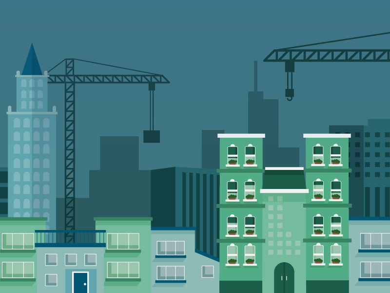 City Construction by Natasha Huckleberry on Dribbble