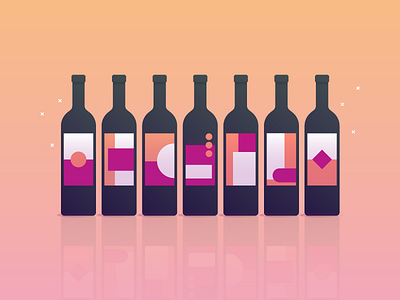 Wine design illustration packaging storage vector vino wine