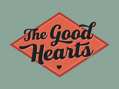 The Good Hearts badge brand design identity kansas city kc logo music vintage