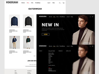 Fashion Web Design branding design fashion design ui ux