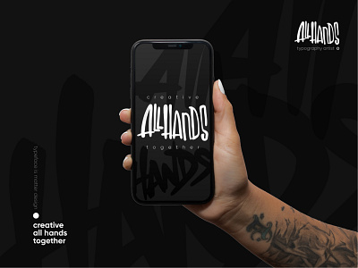 Creative all hands together <3 allhands calligraphy design layout rebound typography ui web