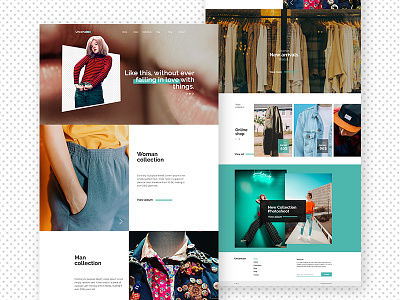 Fashion Web Design idea design fashion portfolio ui ux web