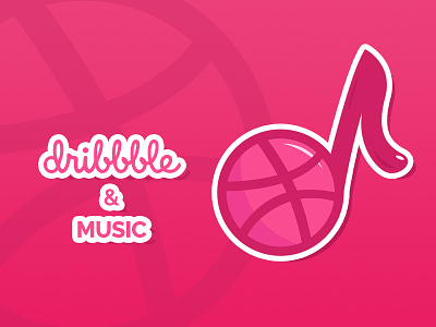 Dribbble & Music always together <3 cutie dribbble music stickr