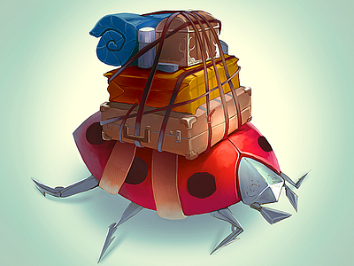 Just a Ladybug character design dota2 insect ladybug things travel traveling