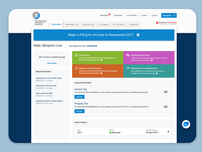 IRAS Tax portal Redesigned