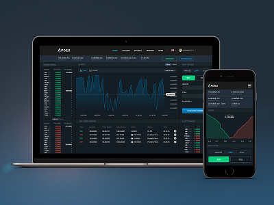 Cryptocurrency Exchange cryptocurrency currency exchange dark ui financial fintech trading app ui user inteface