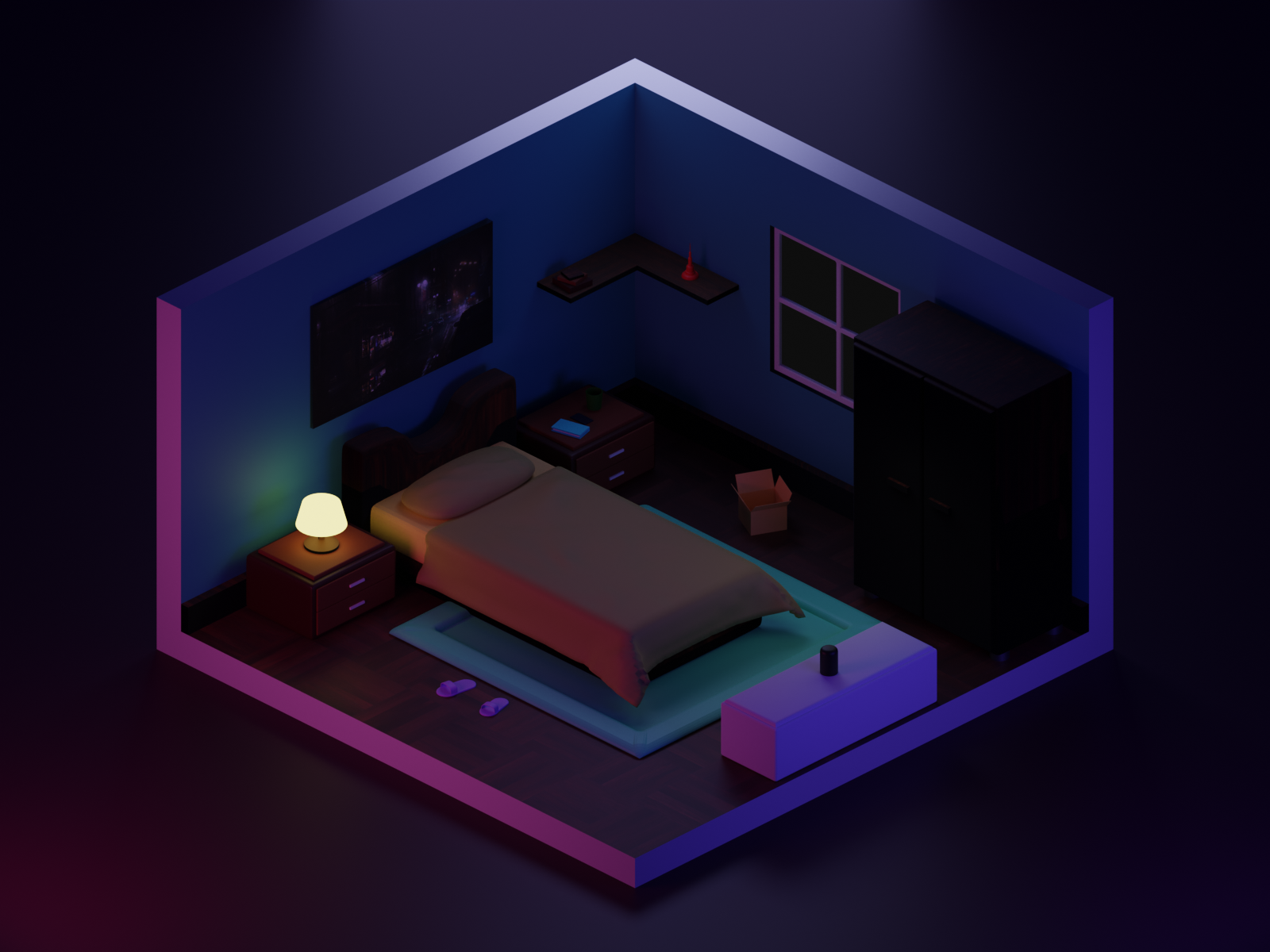 Bedroom By Pathum Shehan On Dribbble