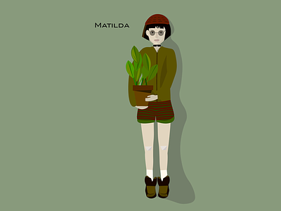 Illustration by Matilda from the movie "Leon" illustration арт герой персонаж рисунок фильм