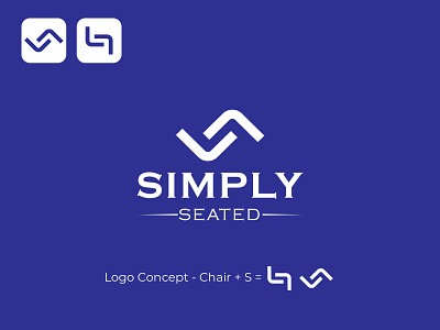 Simply Seated art branding design graphic design icon illustration logo minimal typography vector