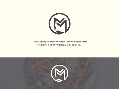 M Letter With Restaurant Logo