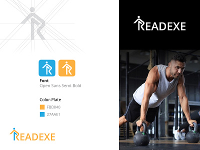 Readexe Logo Branding branding icon logo logo and branding logo design logodesign minimal sketch typography vector