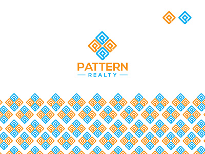 Pattern Realty Logo Branding branding graphic design icon logo logo and branding logo design minimal p letter logo pattern pattern logo printing typography